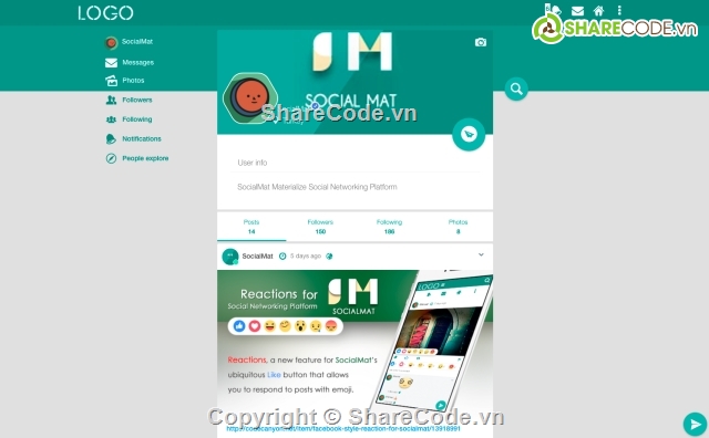 Social Networking Platform,SocialMat,CodeCanyon